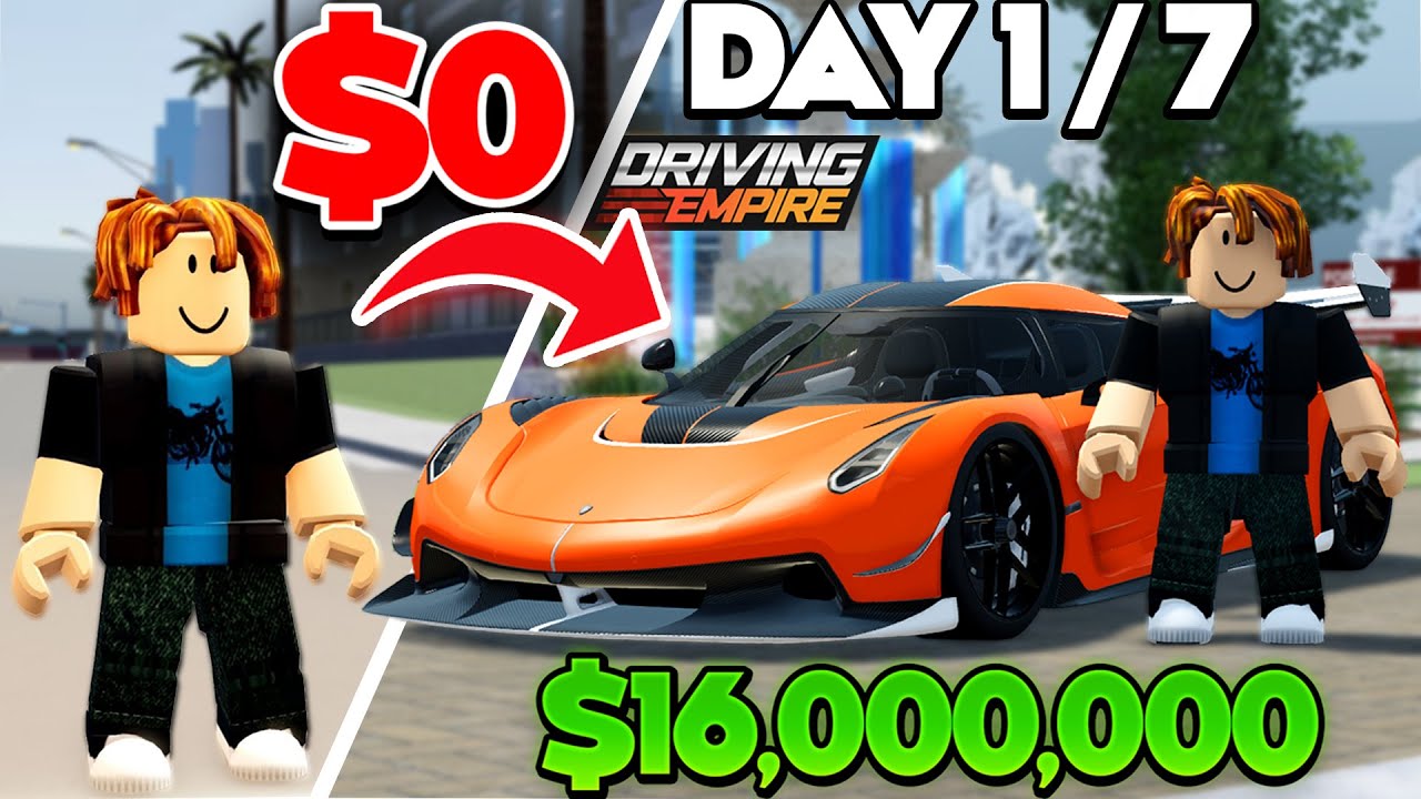 Going From POOR To JESKO In **ONE WEEK!** (Day 1/7) | Driving Empire