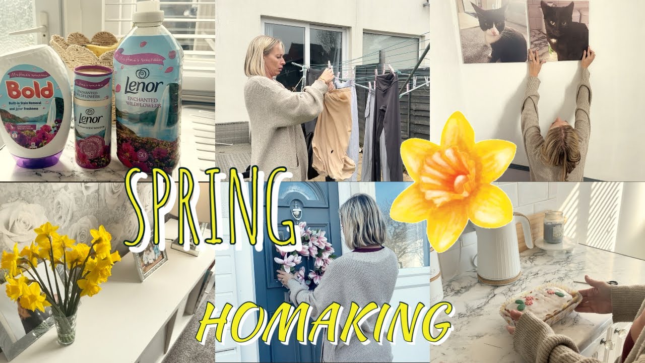 UK SAHM SPRING HOMEMAKING | CLEANING | DECORATING| BAKING | COLLABORATION | GET IT ALL DONE |