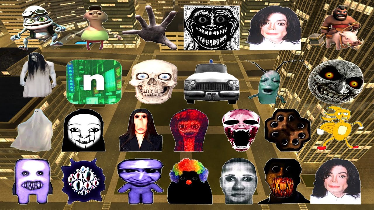 Too Much Nextbot And Nicos Nextbots In GOLDEN CITY ( Unknown, Alternate, Afton ) Garry's Mod