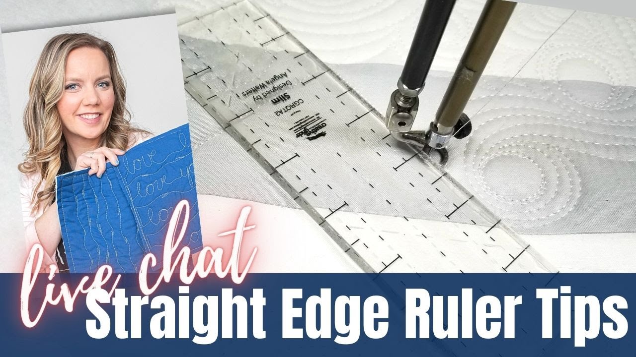 Tips for Quilting with Straight Edge Rulers - Live Chat with Angela Walters
