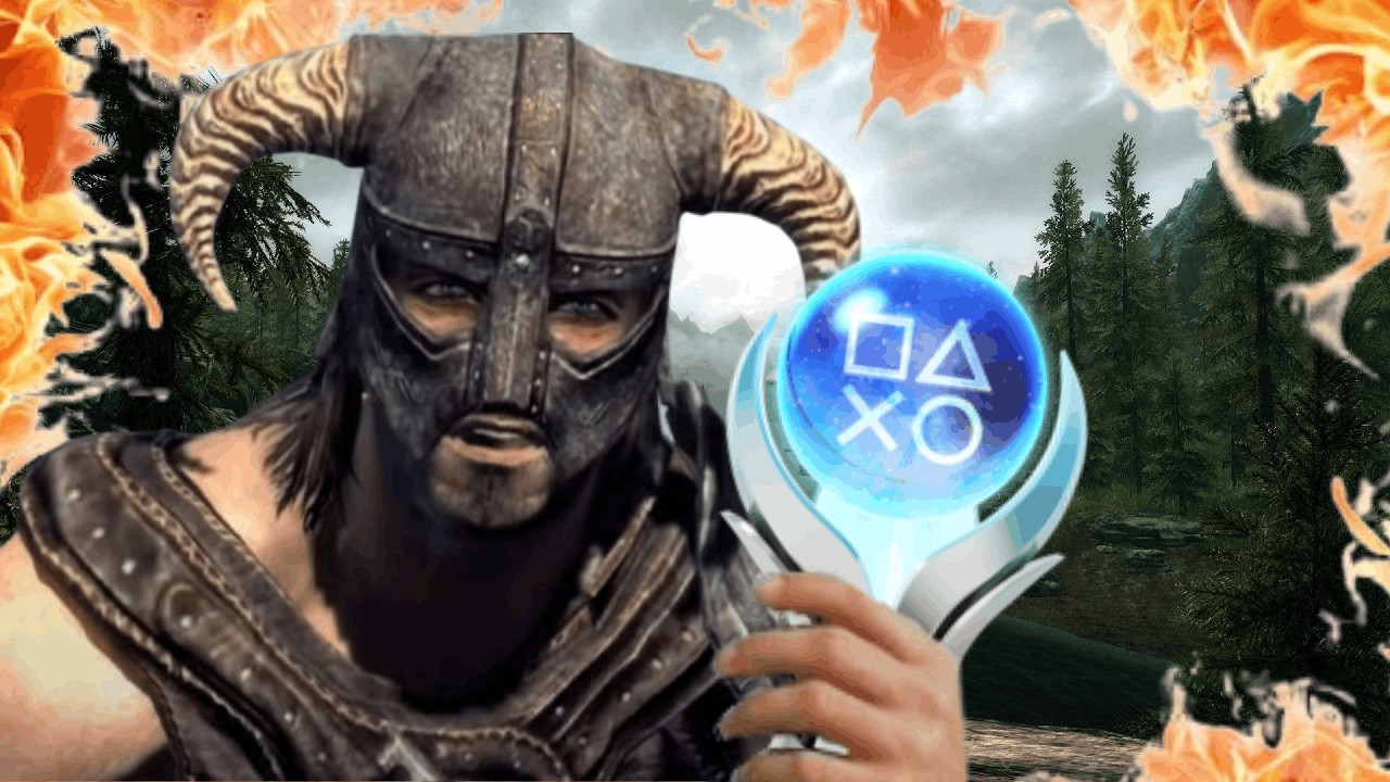 PLATINO del SKYRIM 🐲  en la MITAD de HORAS 😱  | Guía completita!