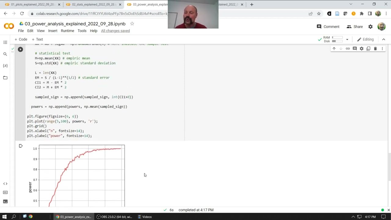 [3] Power analysis explained, sample sizes under different effect sizes