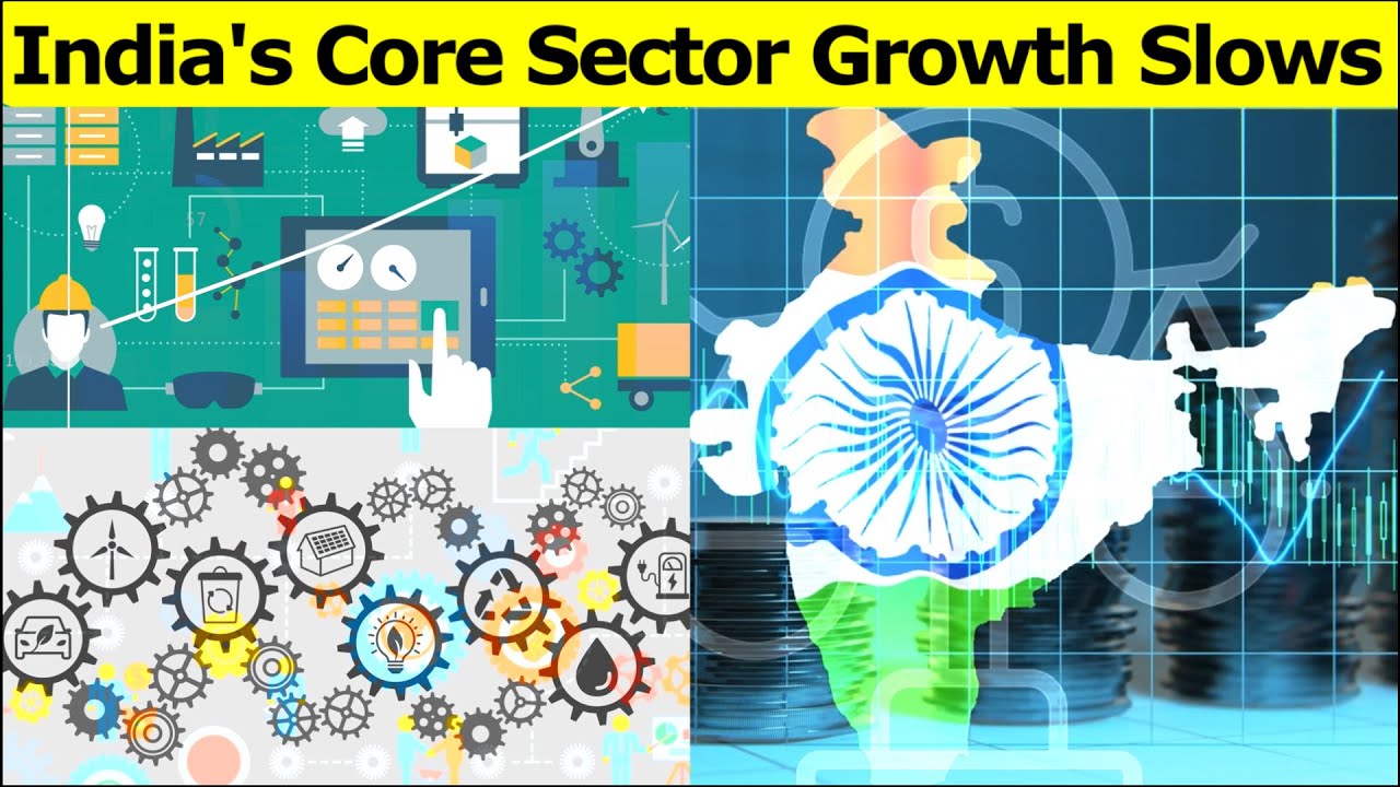 India's Core Sector Growth Slows #industries #iip #electricity
