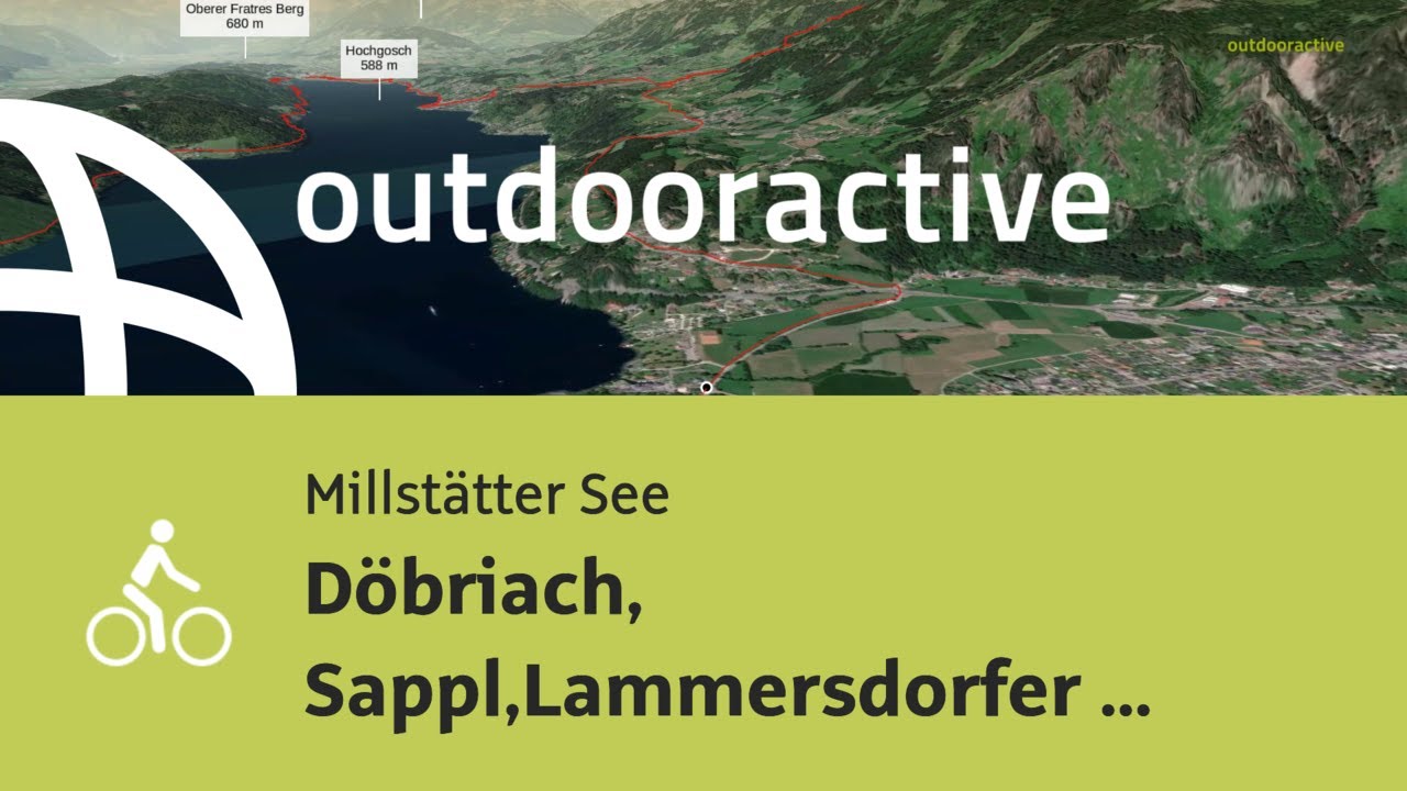 Radtour am Millst&auml;tter See: D&ouml;briach, Sappl,Lammersdorfer H&uuml;tte,Millstatt,Seeboden,D&ouml;briach