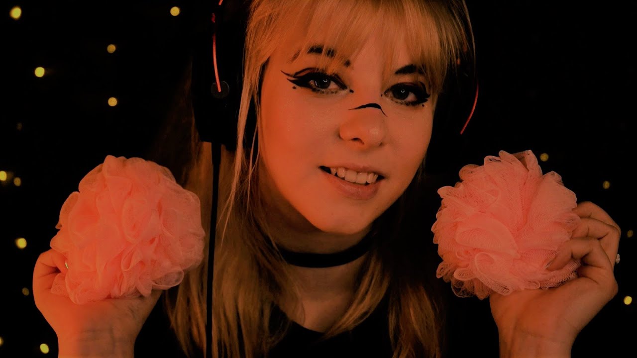 ASMR | 4 HOURS extra cozy Loofah Sounds for Sleep - no talking