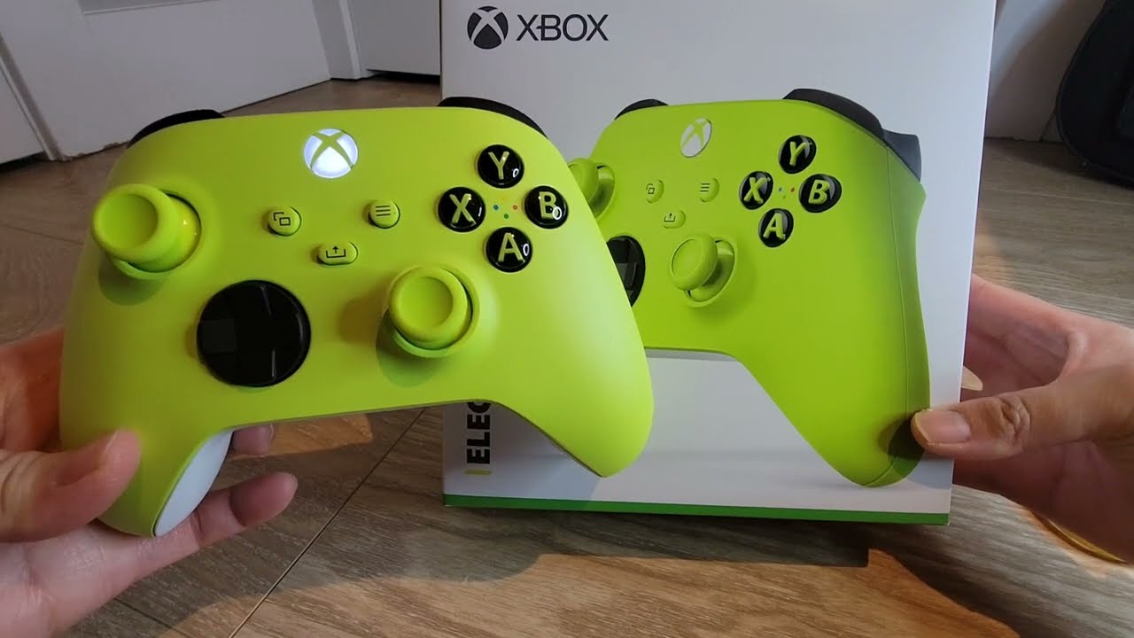 ASMR - unboxing Xbox Controller in Electric Volt (no talking)
