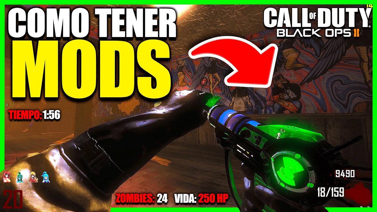 ✅ Como PONER MODS en BLACK OPS 2 Plutonium (Texturas, Mapas Custom, Scripts, Mod Menu, Custom Camos)