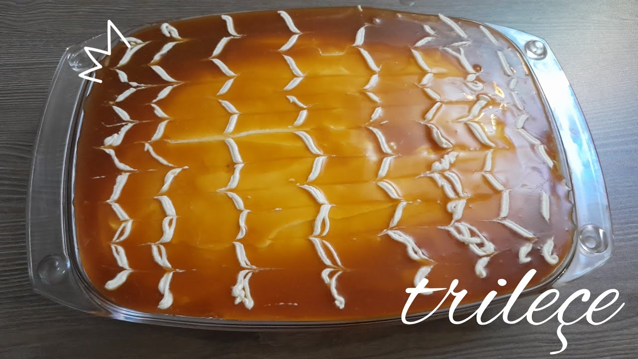 Trilece Turkish dessert | caramel and cream cake | trilece recipe | How to make a Trileçe