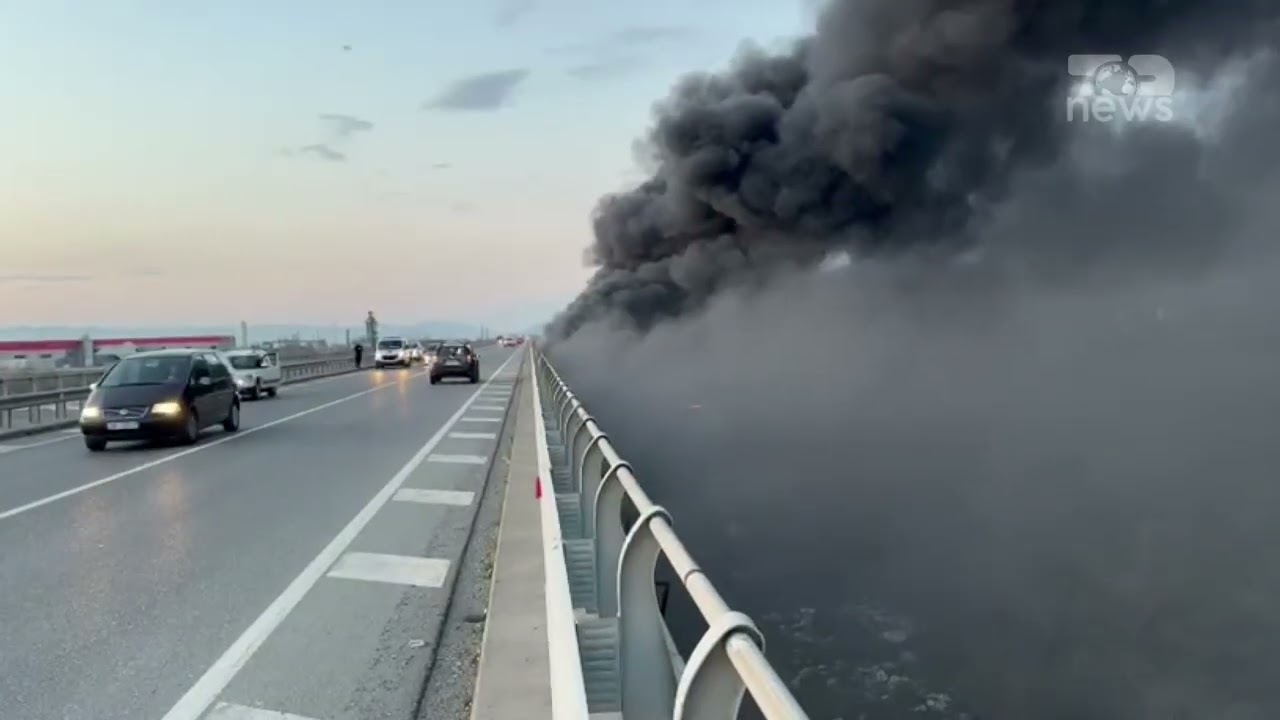 Top News – Tym i zi në Milot, digjen goma pranë lumit Mat