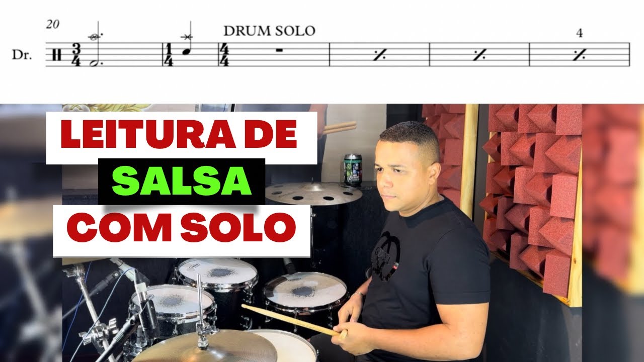 PARTITURA DE SALSA COM SOLO DE BATERA - CONSEGUE LER?