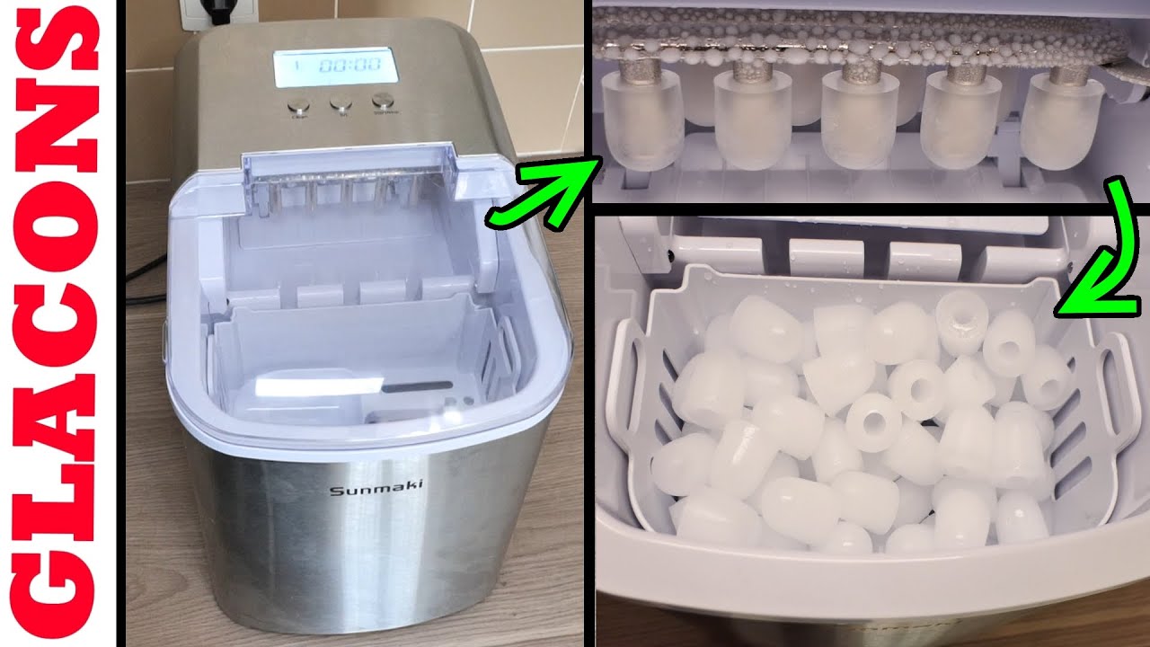 Машина, которая делает лед SUNMAKI 120w 2,1L AMAZON + COMPARAISON LIDL SILVECREST Ice Maker