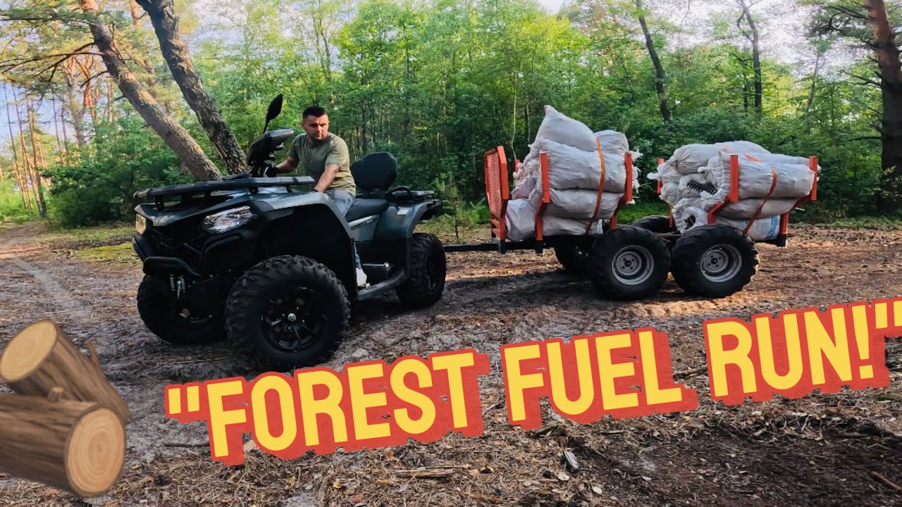 ATV Logging Day: Gathering Natures Fuel Deep in the Forest🌲