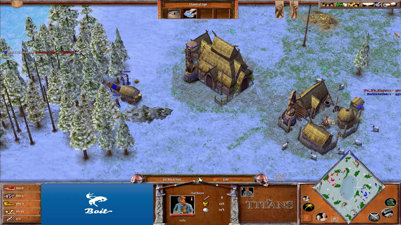 Игрок против Шелти &mdash; Age of Mythology: The Titans (Игра 2)