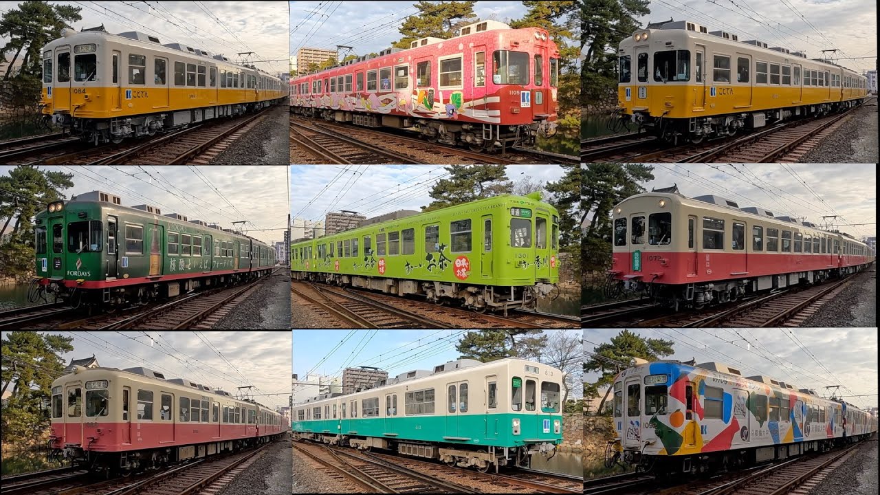 朝の通勤時間は列車がいっぱい　京急や京王が次から次へと　琴電クロスポイント