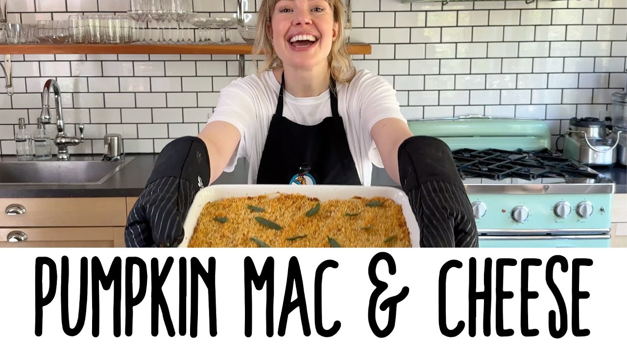 Тыквенные макароны с сыром (веганские)