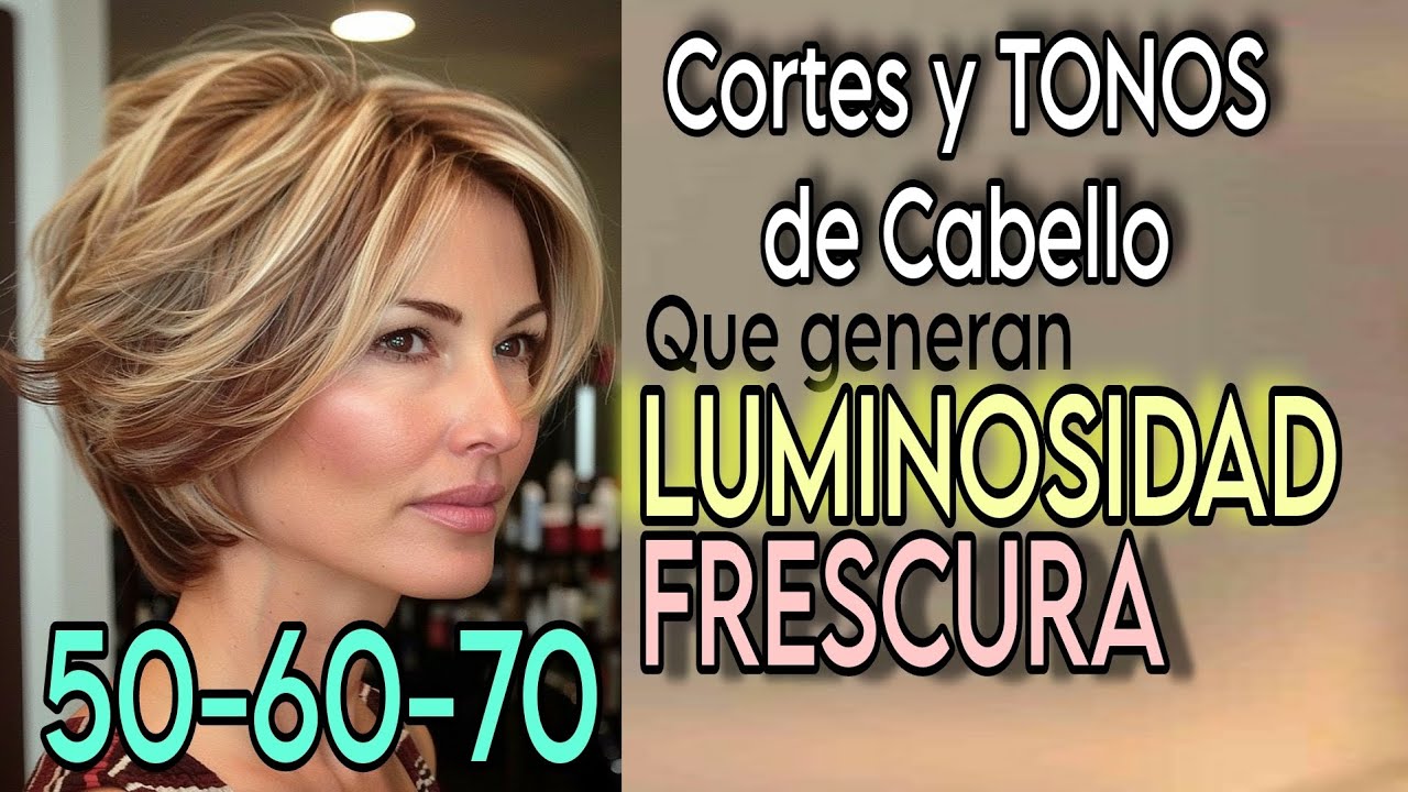 CORTES Y TONOS de CABELLO para Generar LUZ Y FRESCURA al ROSTRO Que m&aacute;s REJUVENECEN| MECHAS
