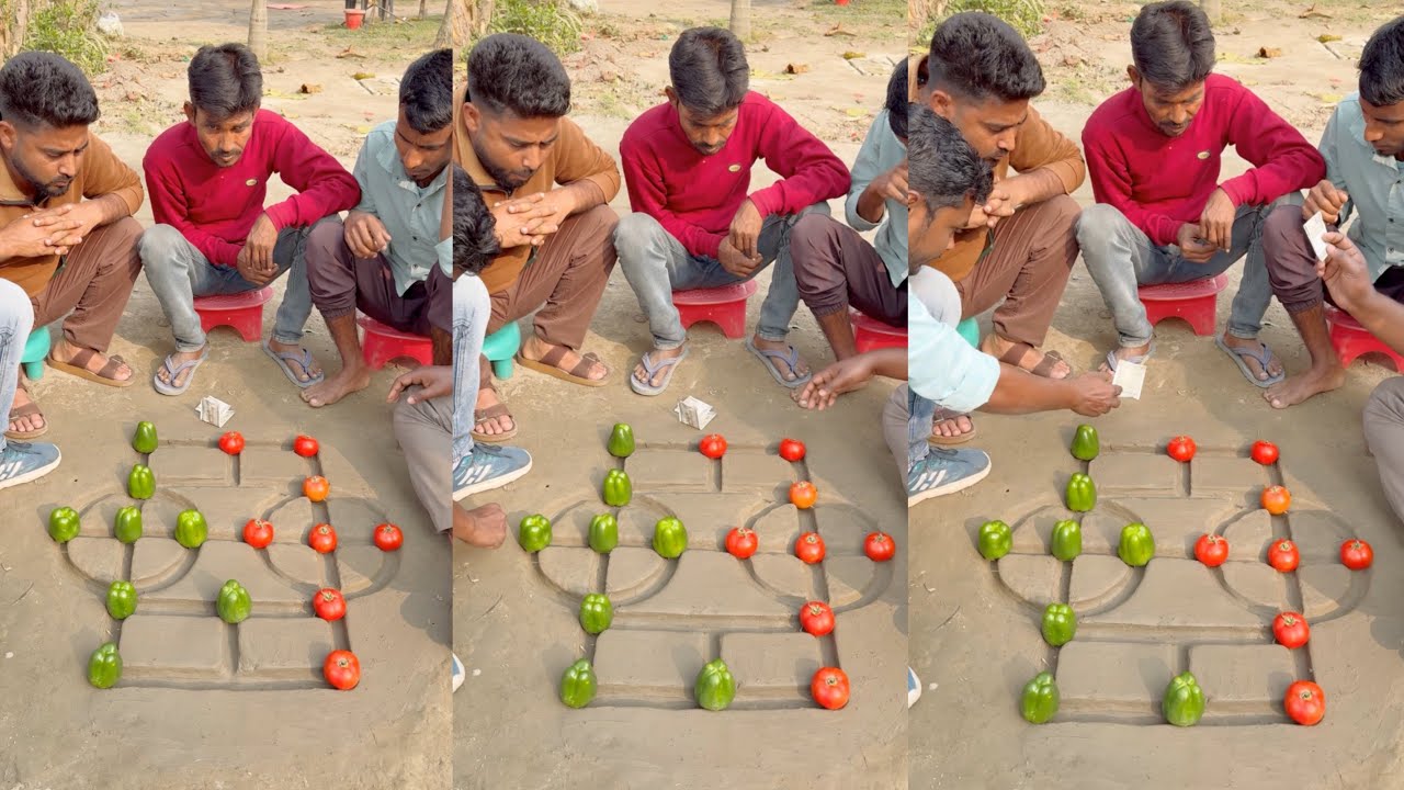 Capsicum 🫑 Vs Tomato 🍅 || Glass Art Challenge 😇 || Bengali Gaming videos 