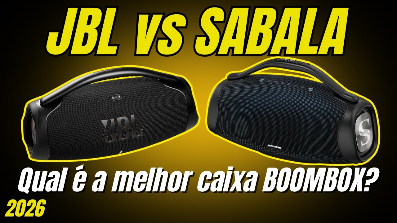 QUAL a MELHOR CAIXA BOOMBOX DO MERCADO? | JBL vs SABALA: O Review MAIS REVELADOR que você já viu!
