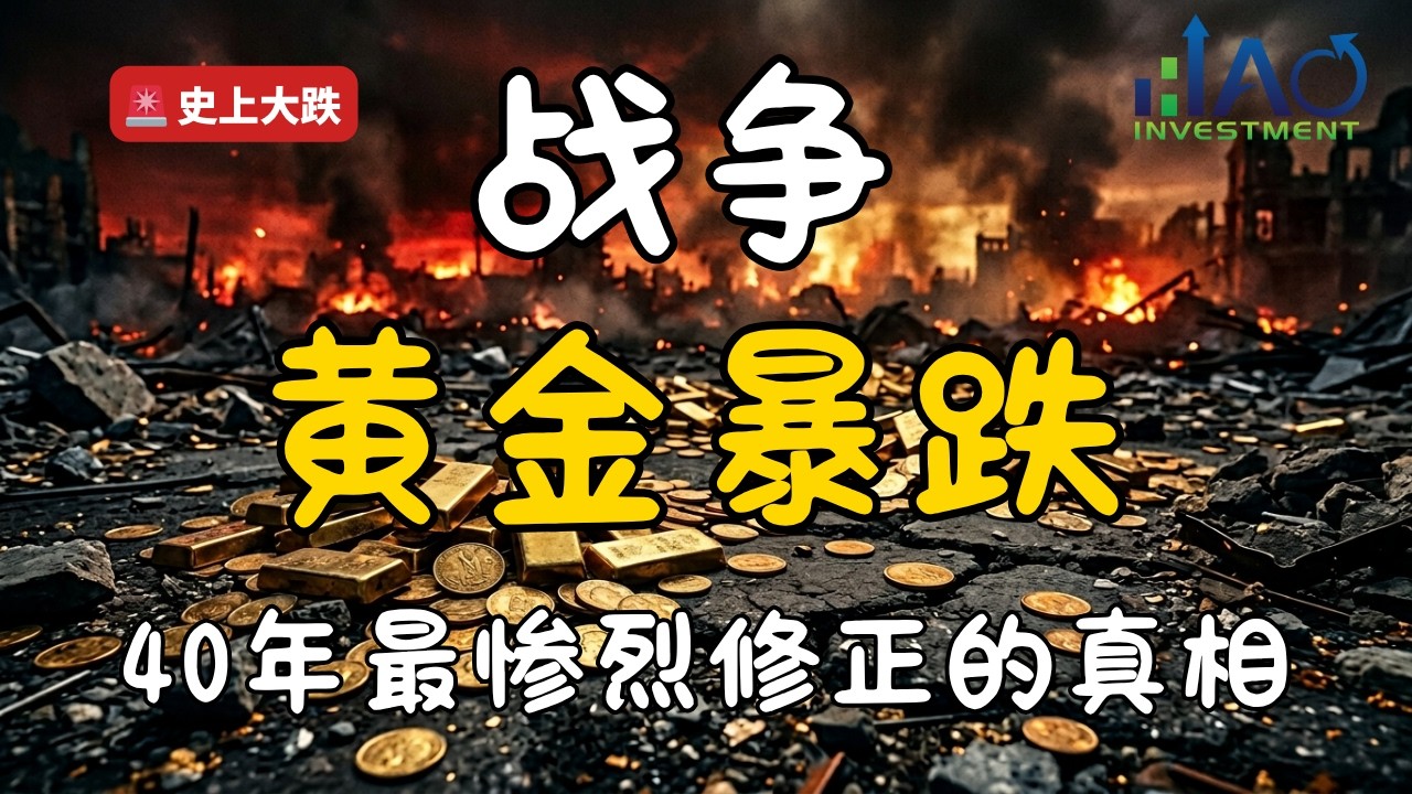 战争打响黄金为何暴跌？40年最惨修正背后的真相