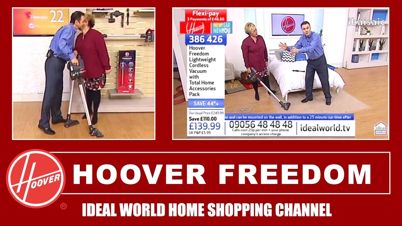 Hoover Freedom Cordless Vacuum Cleaner Demonstration Ideal World Shopping Channel