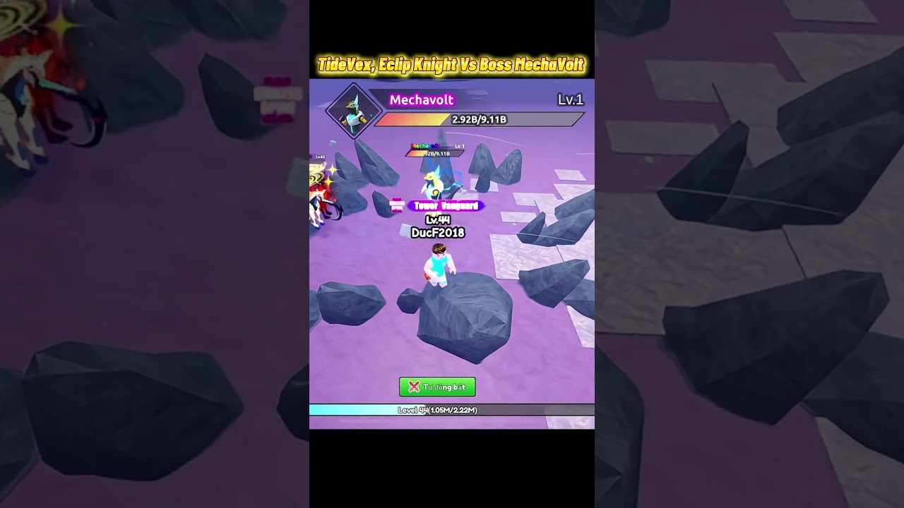 TideVex, Eclipse Knight Vs Boss MechaVolt (2vs1) #catchamonster #shorts