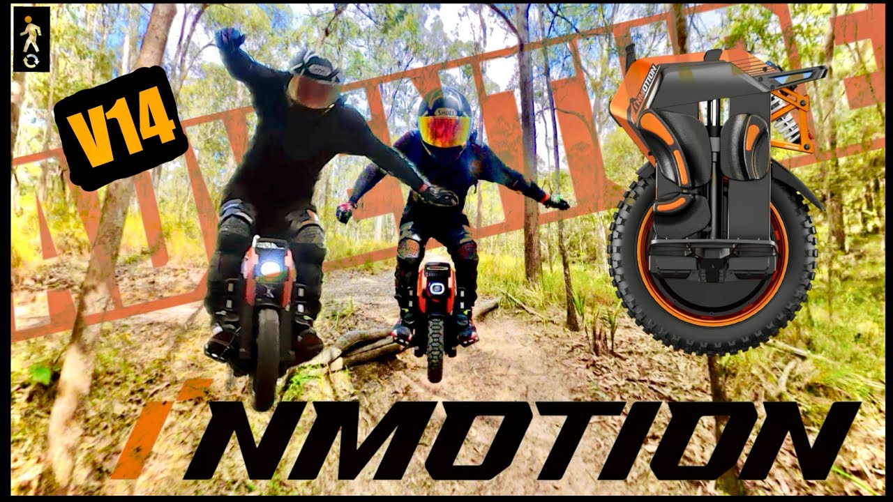 BEST EUC for a fun blast in tight trails. So happy I bought INMOTION V14, getting better every roll.