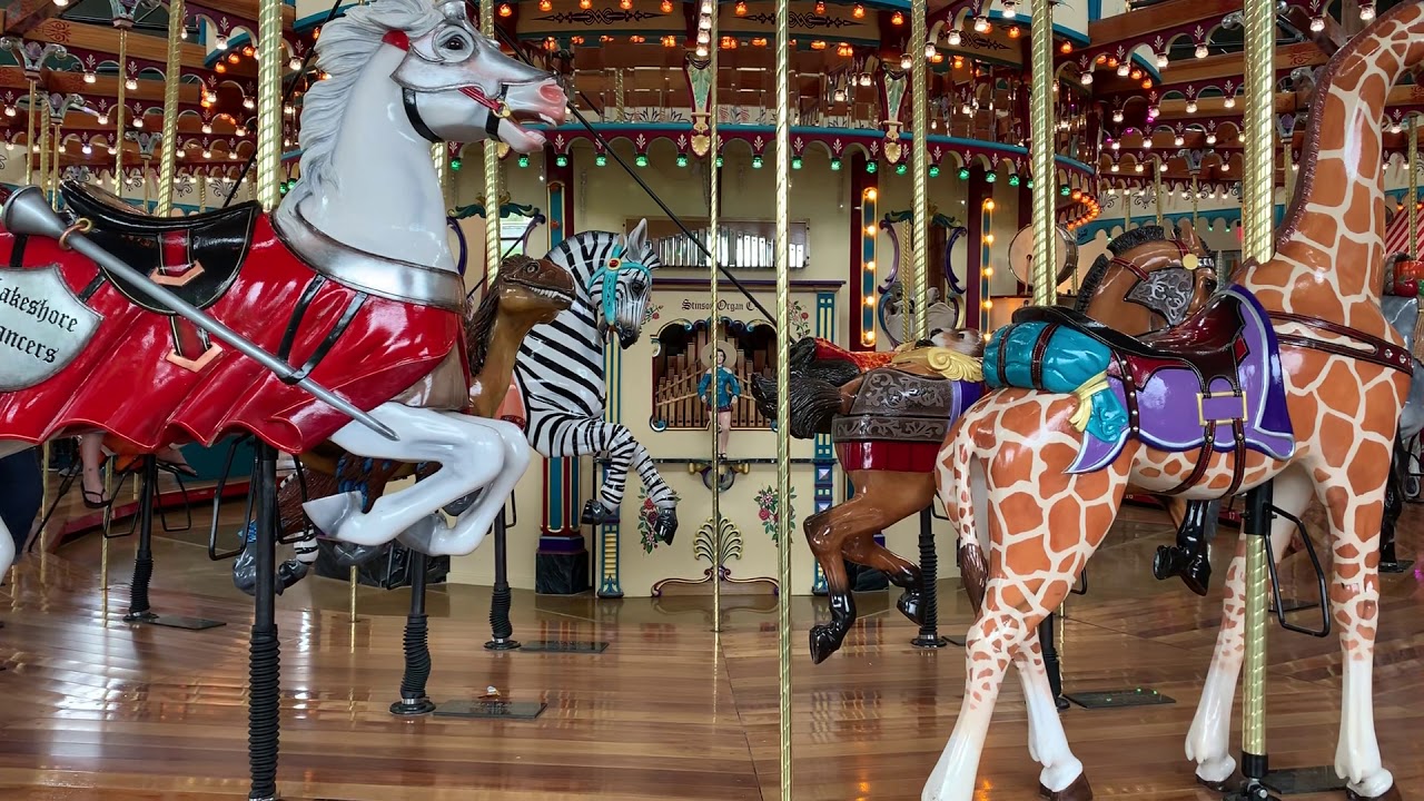 Stinson Carousel- Band Organ plays 