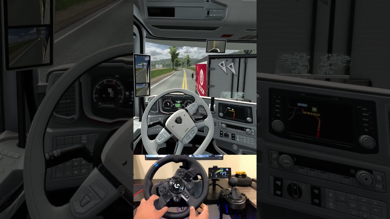 Risky Overtake ⚠️😱 #eurotrucksimulator2 #ets2 #scania #overtake #shorts