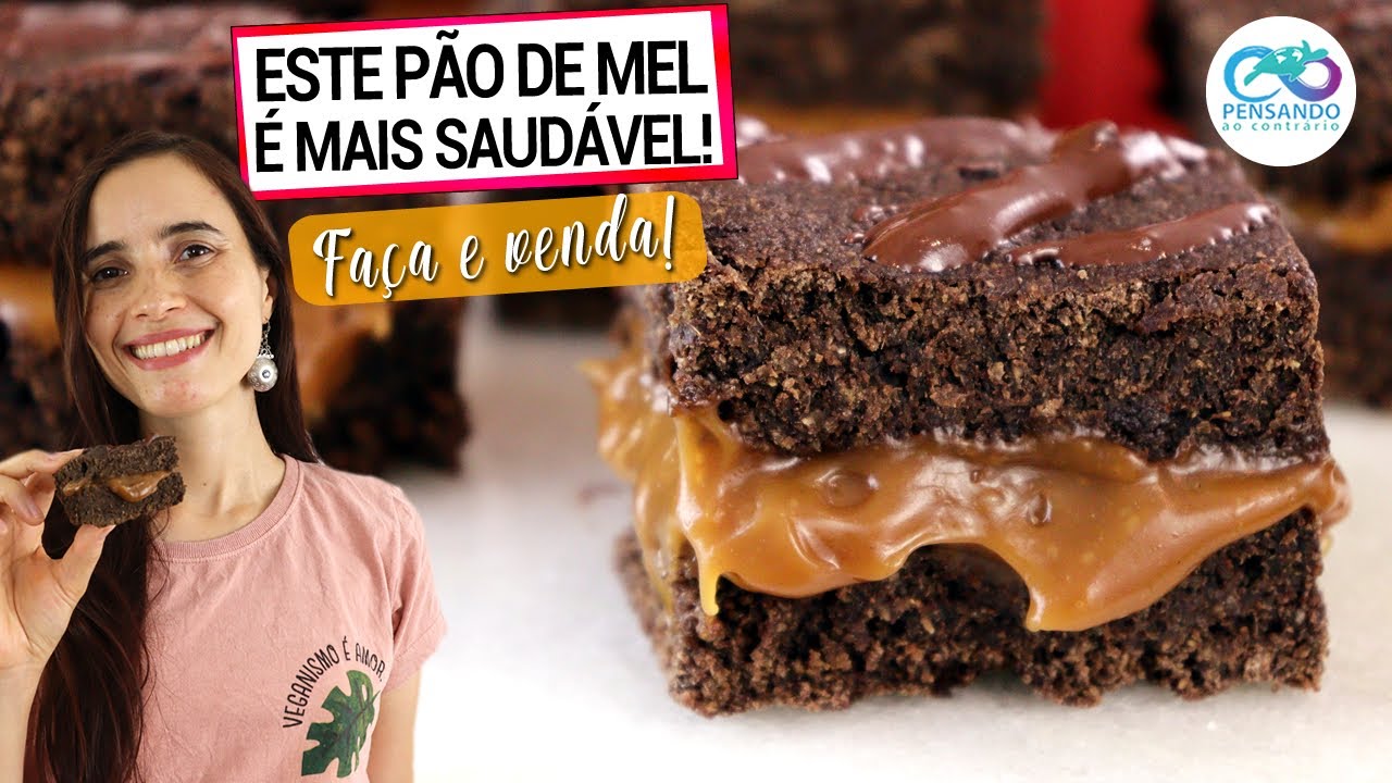 O PERFEITO PÃO DE MEL RECHEADO QUE TE FAZ BEM DE VERDADE! MAIS SAUDÁVEL E  VEGANO (FAÇA E VENDA)