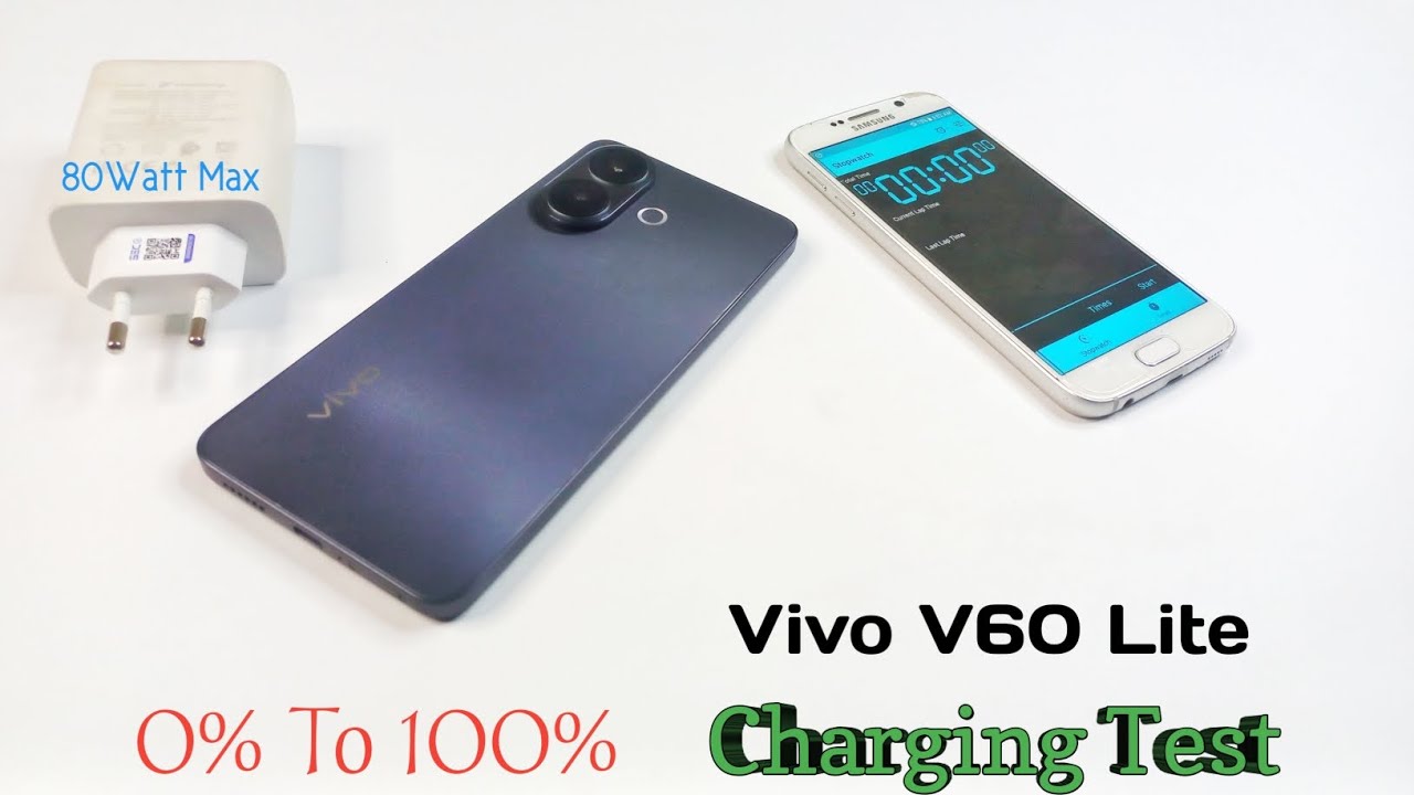 Vivo V60 Lite | Charging Speed Test | 90Watt Max Charger | 6500Mah | ⏲️