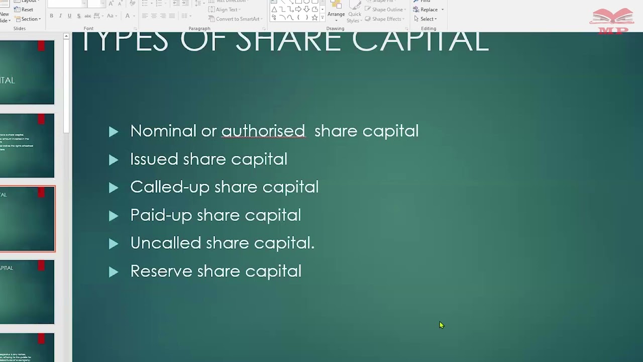 Закон о компаниях — значение и виды акционерного капитала