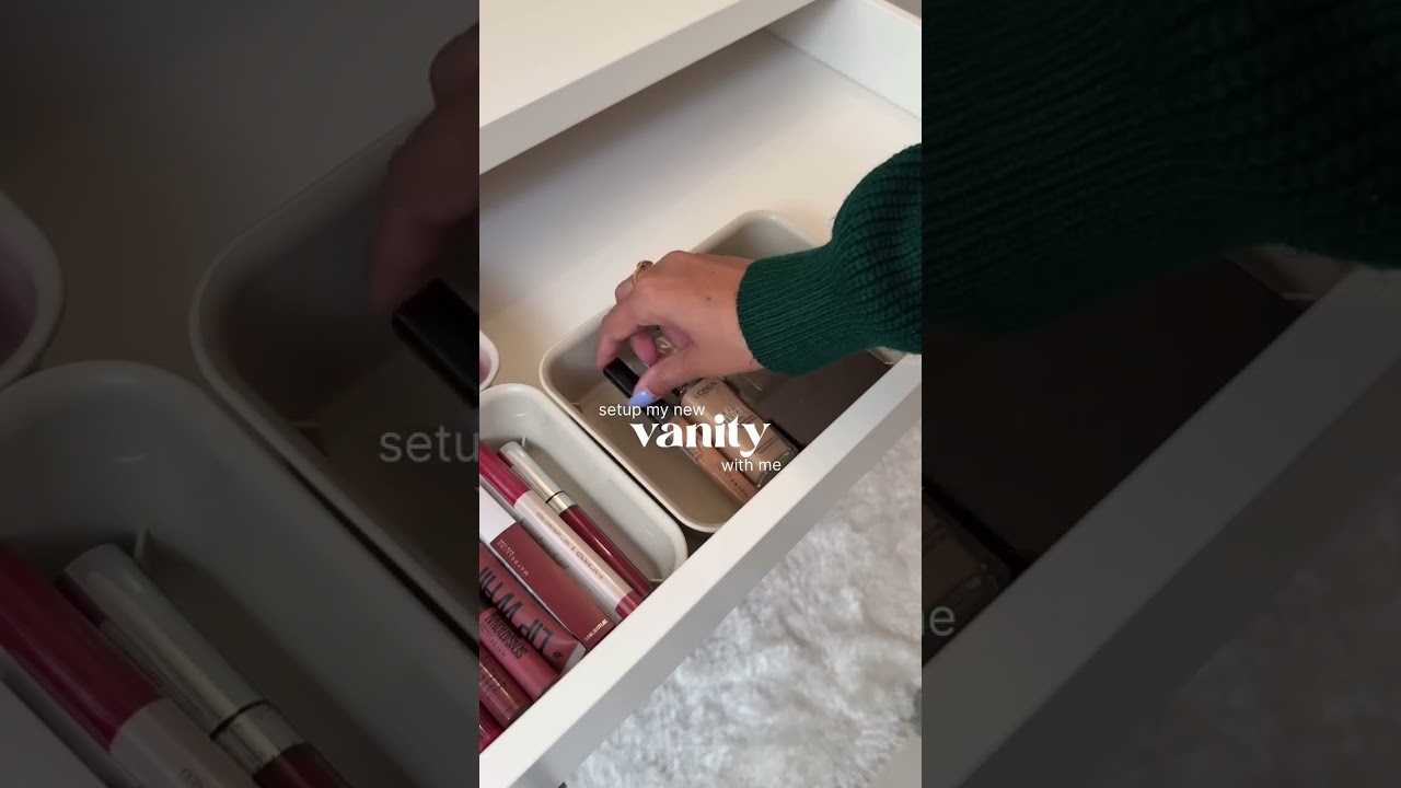 Organise your vanity with IKEA.