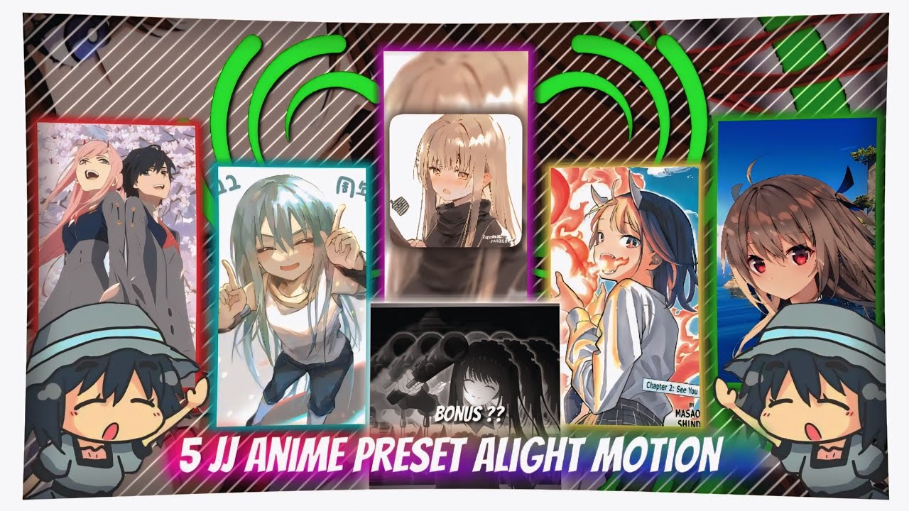 5 JJ ANIME/MANGA - PRESET ALIGHT MOTION🌠 || SHITO SAKURAI PRESET🌸 || SOUND KANE🎧