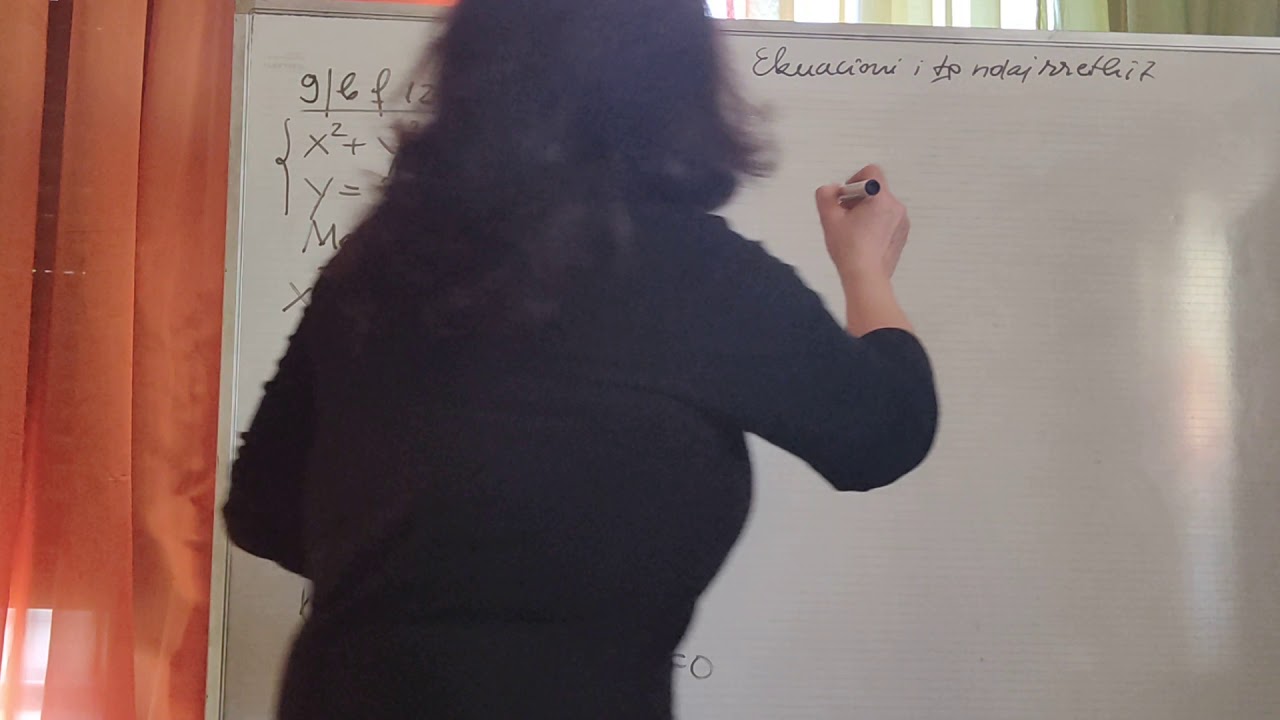 XI. Rrethi.Prerja me Drejtezen. Sistem ekuacionesh.