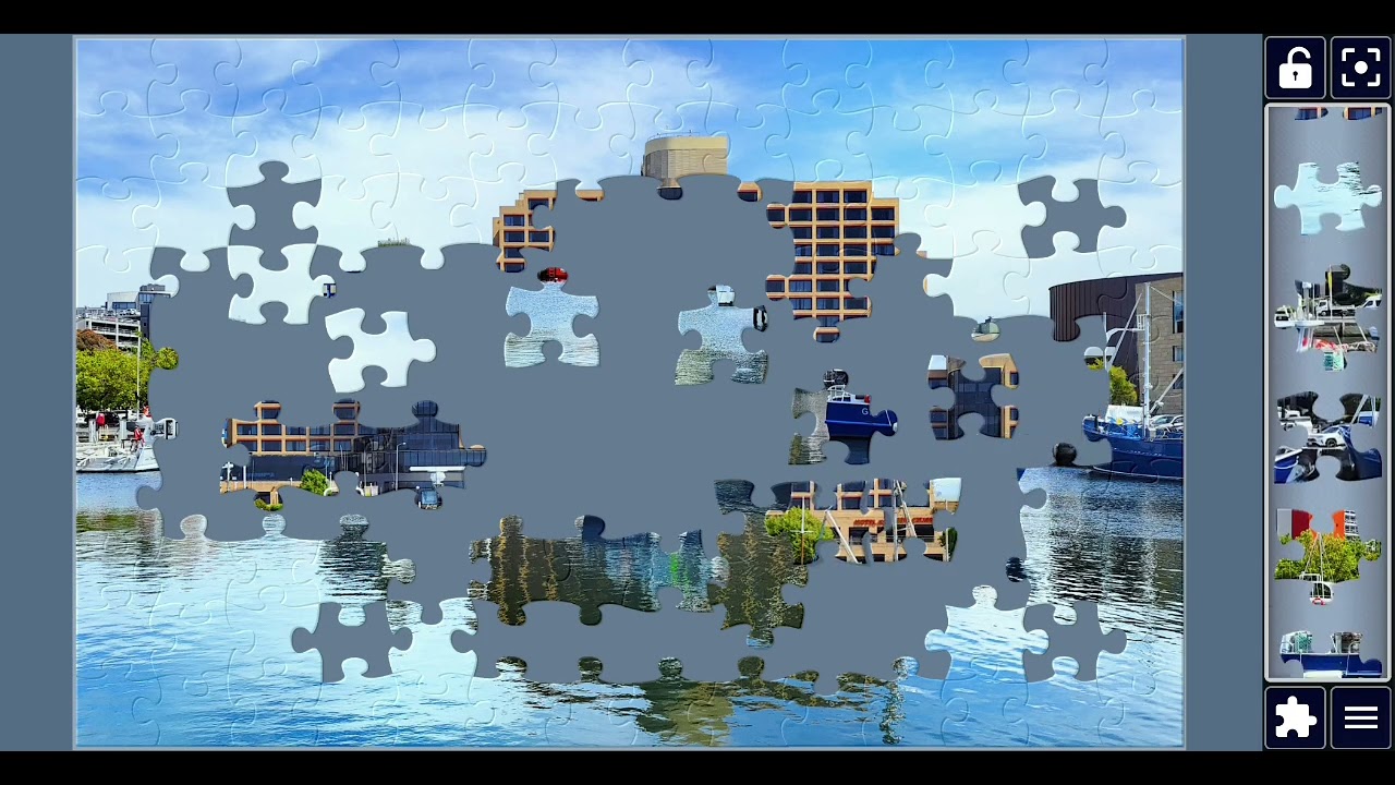 Beautiful Harbor Port Puzzle ⛵ 1000-Piece Jigsaw Challenge 🧩 Relaxing & Satisfying Solving | 