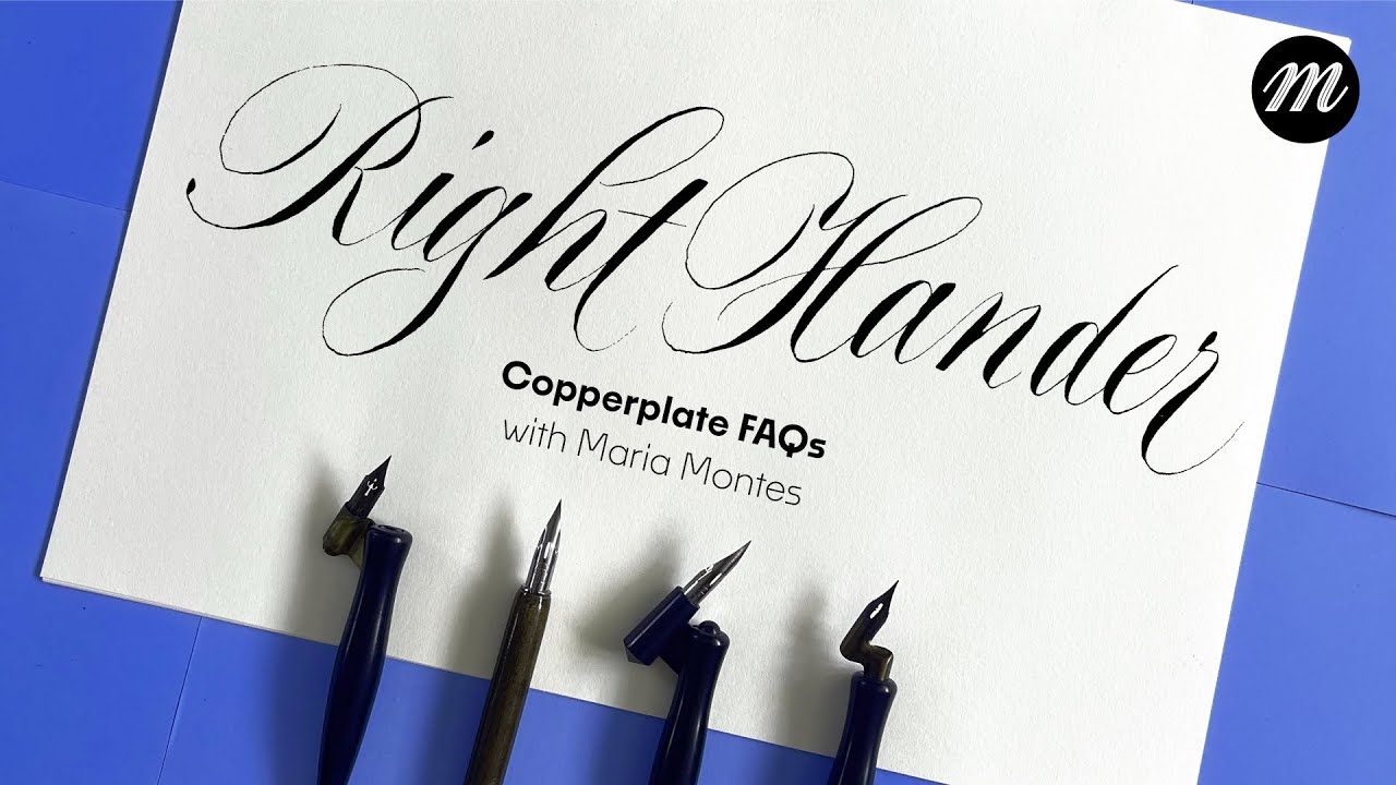 Beginners Copperplate FAQs | Right Hander Set Up (Part 4)