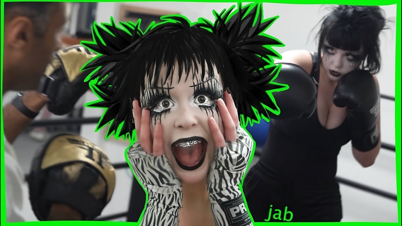 GOTH GIRL BOXING??