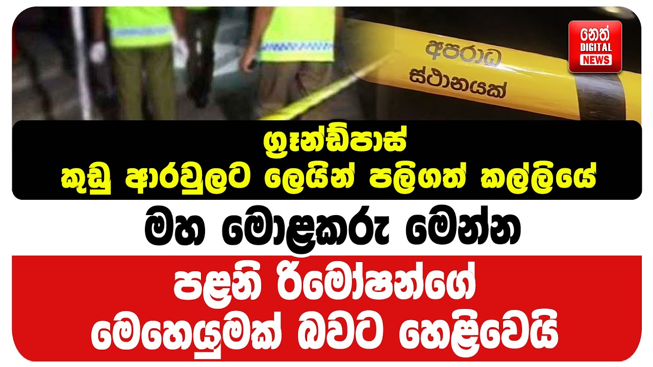 ග්‍රෑන්ඩ්පාස් කුඩු ආරවුලට ලෙයින් පලිගත් කල්ලියේ මහ මොළකරු මෙන්න