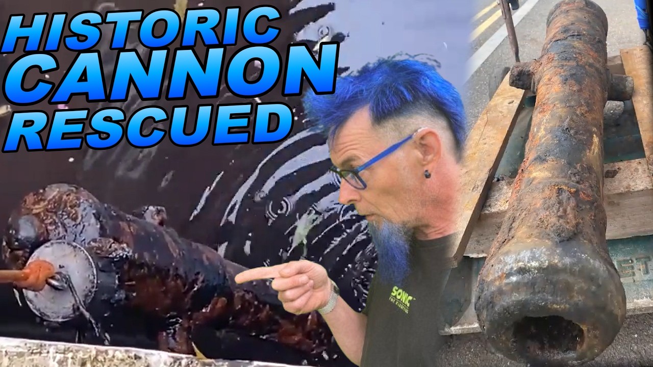 Breaking News Historic CANNON Rescue, Magnet Fishing and Cleaning the Waterways