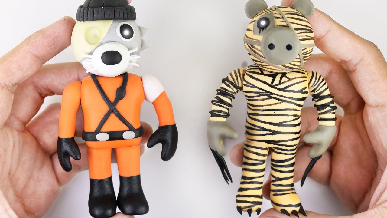 ROBLOX PIGGY : KAMOSI & ARCHIE ✔POLIMER CLAY TUTORIAL