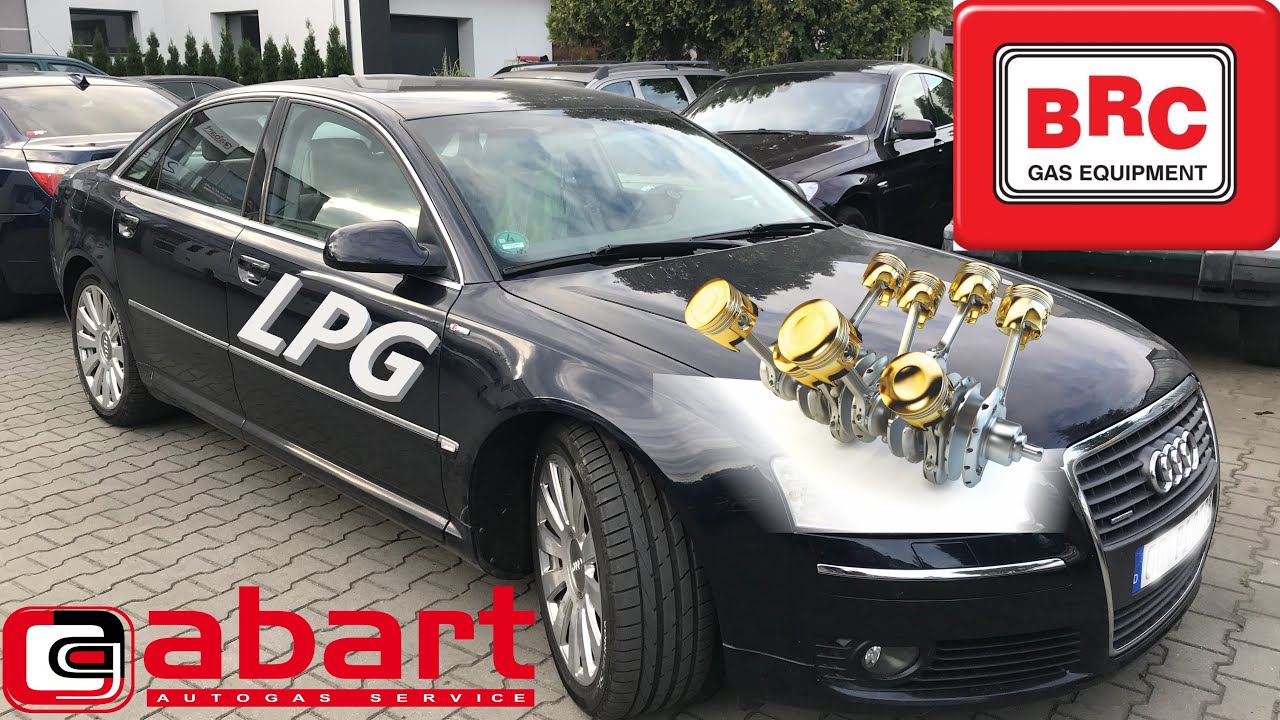 Audi A8 D3 3.7 V8 oszczędza po montażu instalacji gazowej BRC SEQUENT Plug&Drive w Abart Wrocław.