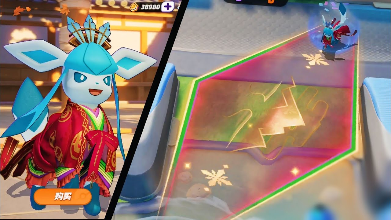 Glaceon Graceful Style New Animation Effects Holowear China Server - Pok&eacute;mon Unite