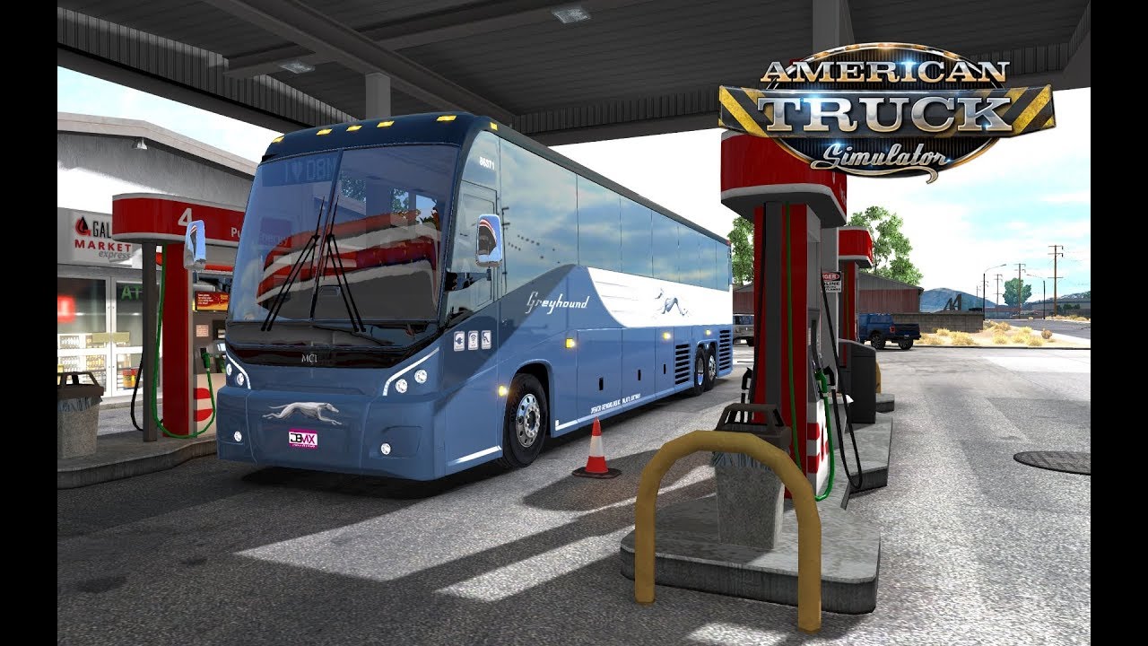 Greyhound Bus Mod | American Truck Simulator 1.35