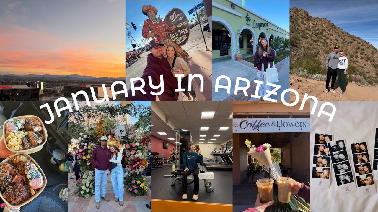 ARIZONA vlog full time traveling: morning hikes, coffee shops, and hotel life.