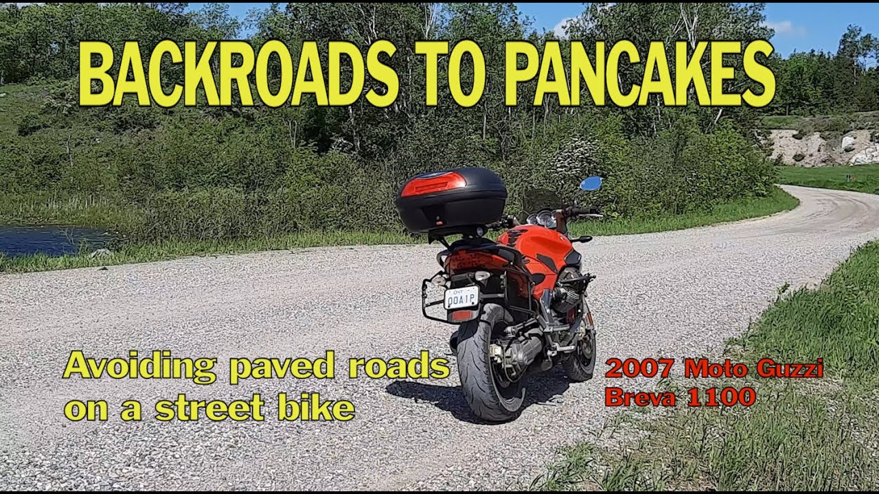BACKROADS TO PANCAKES: avoiding paved roads on a street bike