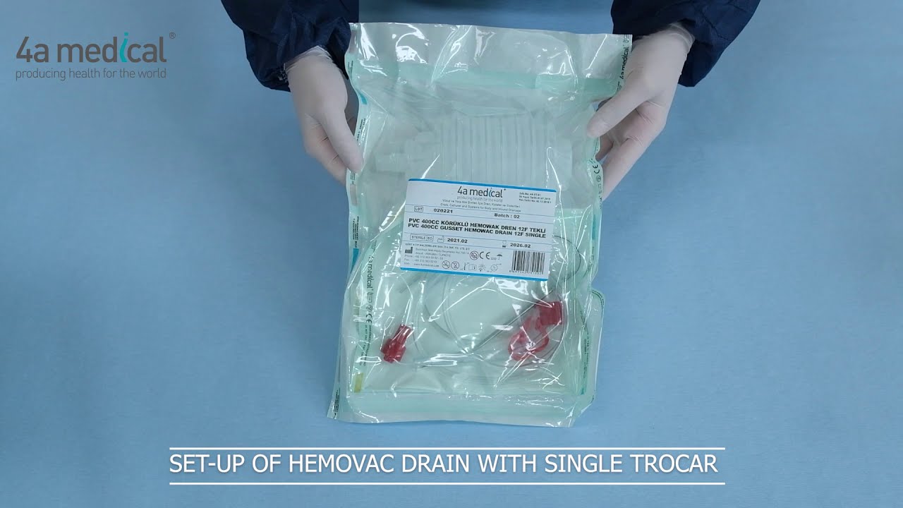 Single Hemovac Drain Set-up / Tekli Hemovak Dren Kurulumu
