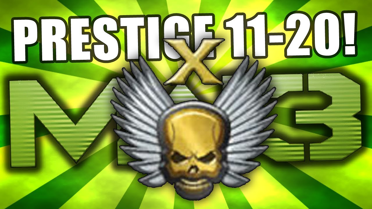 NEW MW3 PRESTIGE 11-20! Extra Prestige Emblems/Icons 15 & 20! - (Modern Warfare 3)