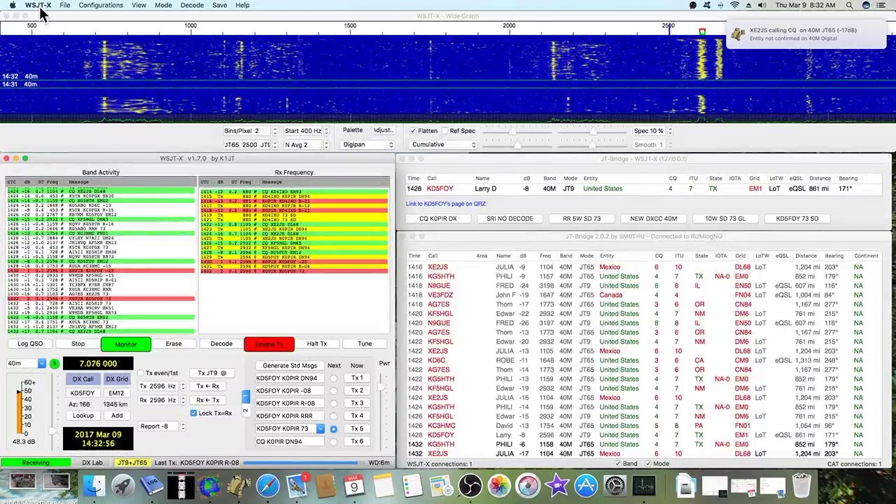 Icom 7300 RUMLogNG WSJT X Using DXLab Suite Commander For Rig