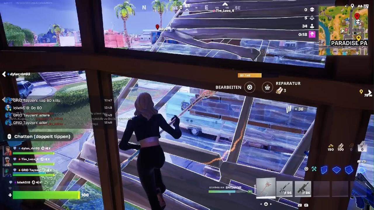 Fortnite 37 kill win als Team