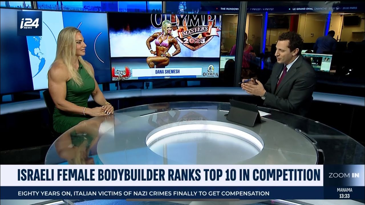 Dana Shemesh Ifbb Pro live interview after the Olympia Mastres 2023 on I24 News